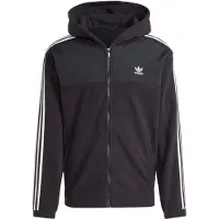 Adidas Originals Moletom Com Fecho Adicolor 3 Stripes Teddy Fleece