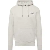 Superdry para homem. M2013677A Sweatshirt com capuz e logótipo Cinzento essencial (XL), Casual, Cinza, Algodão, Sustentável