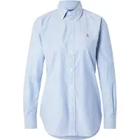 Ralph Lauren para mulher. 211941520001 Camisa oxford Iconic Stretch Slim fit azul (42), Casual, Algodão, Manga comprida