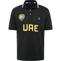 Ralph Lauren para homem. 710944672001 Polo Classic Fit UEAE preto (L), Casual, Algodão, Manga curta