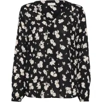 Kaffe Blusa 'KAAmber' bege / preto