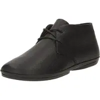 Camper para mulher. K400221-036 Botas de couro Nina pretas (40), Preto, Plano, 1 a 3cm, Cordão, Casual
