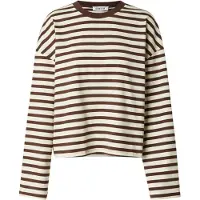 EDITED The Label Camisa 'Delfia' castanho escuro / branco