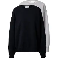 STUDIO SELECT Sweatshirt 'Lotta' acinzentado / preto