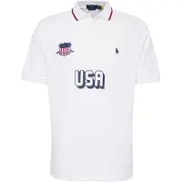 Ralph Lauren para homem. 710944666001 Pólo Classic Fit USA branco (S), Casual, Algodão, Manga curta