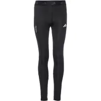 Adidas Calças de desporto 'TECHFIT' preto / branco