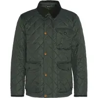 Barbour para homem. MQU1808 Casaco Hornby verde (L), Casual, Poliéster