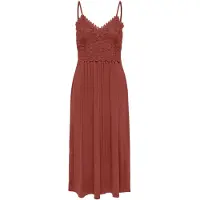 ONLY Vestido 'HONEY' castanho ferrugento