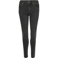 Superdry para mulher. W7010798A Calças de ganga de algodão orgânico de cintura média Vintage preto (24/30), Casual, Denim, Sustentável