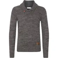 !Solid Pullover 'Phil' castanho / cinzento