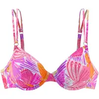 Sunseeker Top de biquíni azul claro / roxo / laranja / rosa