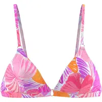 Sunseeker Top de biquíni roxo / rosa / branco