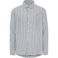 !Solid Camisa cinzento claro / branco