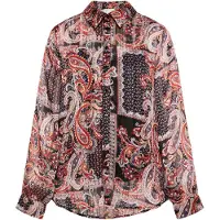 Usha Blusa mistura de cores / preto