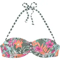 Venice beach Top de biquíni verde pastel / laranja / rosa / branco