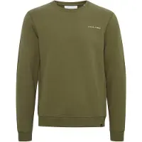 Casual Friday Sweatshirt 'Severin' oliveira / branco
