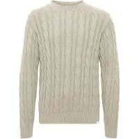!Solid Pullover bege / branco