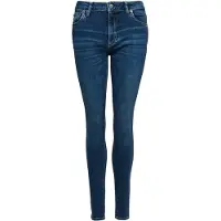 Superdry para mulher. W7010798A Calças de ganga de cintura média em algodão orgânico Vintage Blue (28/32), Azul, Casual, Denim, Sustentável