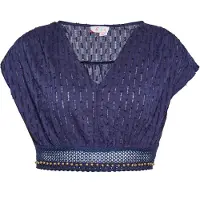 IZIA Blusa navy / ouro