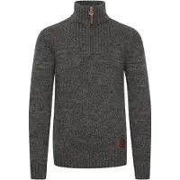 !Solid Pullover 'Philostrate' castanho / cinzento escuro