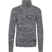 !Solid Pullover 'Philostrate' azul / castanho / branco