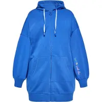 Ebeeza Casaco em moletão turquesa / azul real / amarelo claro / cor-de-rosa