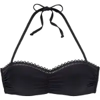 s.Oliver Top de biquíni preto