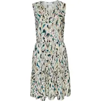 LASCANA Vestido de verão areia / bege escuro / azul ciano / preto