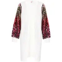IZIA Casaco de malha mistura de cores / offwhite
