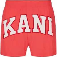 Karl kani Calções de surf 'Serif' vermelho / branco