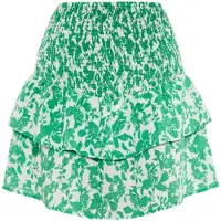 IZIA Saia verde / branco