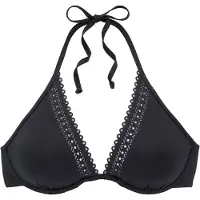 s.Oliver Top de biquíni preto