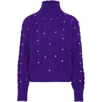 Nascita Pullover azul-violeta / branco