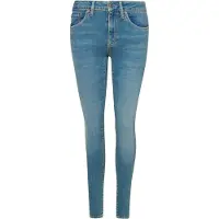 Superdry para mulher. W7010798A Calças de ganga de cintura média em algodão orgânico Azul vintage (24/32), Casual, Denim, Sustentável