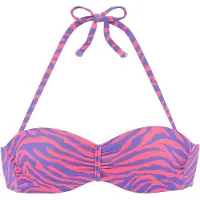 Venice beach Top de biquíni roxo escuro / rosa