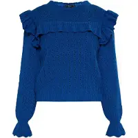 Faina Pullover azul real
