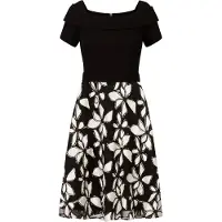 Kraimod Vestido de cocktail preto / branco