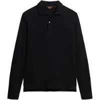 Superdry para homem. M1110386A Pólo de malha de manga comprida Studios preto (XXL), Casual, Algodão, Manga curta