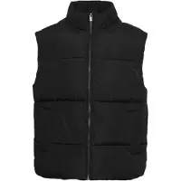!Solid Colete 'leo' preto