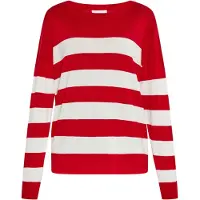 Usha Pullover vermelho / branco