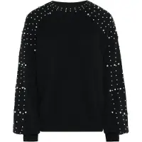 Faina Pullover preto / branco pérola