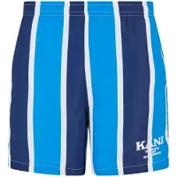 Karl kani Calções de banho 'KM242-037-1' azul / branco