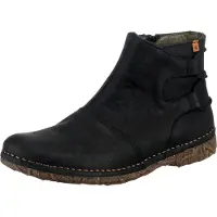 El naturalista para mulher. 2N9171010005_001 Botas de couro para tornozelo N917 Angkor preto (37), 1 a 3cm, Zíper, Casual, Cinza
