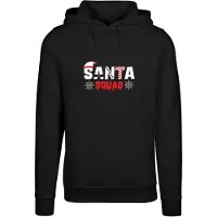 Merchcode Sweatshirt ' Santa Squad' verde / vermelho / preto / branco