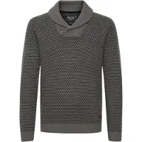 INDICODE JEANS Pullover 'COPENT' cinzento / preto