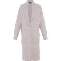 Faina Casaco de malha taupe / offwhite