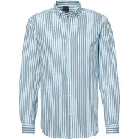 John devin Camisa azul claro / branco
