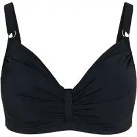 Swim By Zizzi Top de biquíni preto