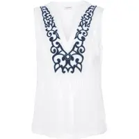 LASCANA Blusa marinho / branco