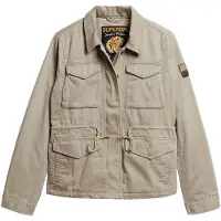 Superdry para mulher. W5011544A Casaco militar M65 verde (XS), Casual, Algodão